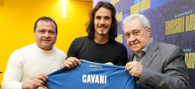Edinson Cavani ilusiona a los hinchas de Boca Juniors y el fútbol argentino. / Foto: Twitter Boca Juniors.