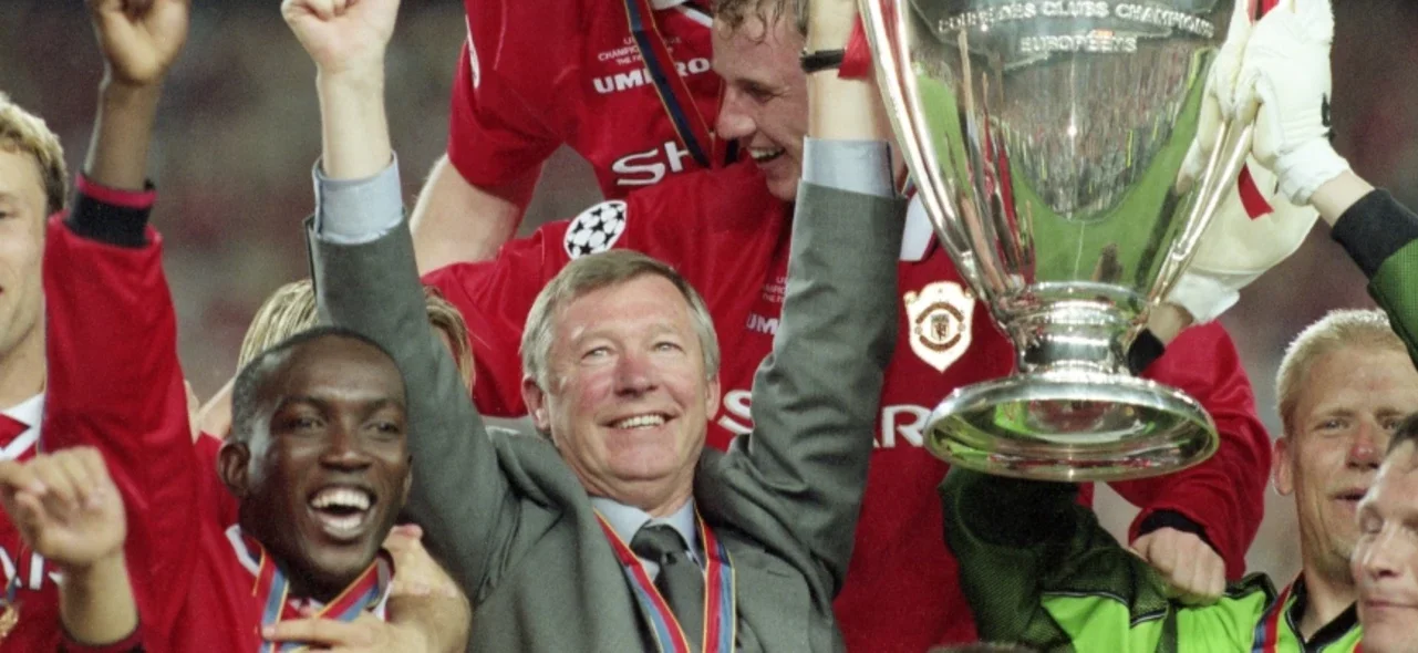 Alex Ferguson, ganador de la Uefa Champions League en 1999. Foto: AFP