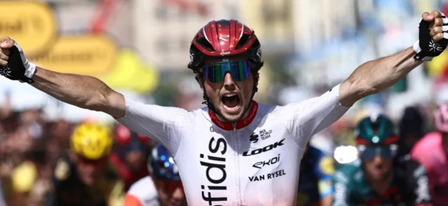 Victor Lafay ganó etapa 2 del Tour de Francia / AFP