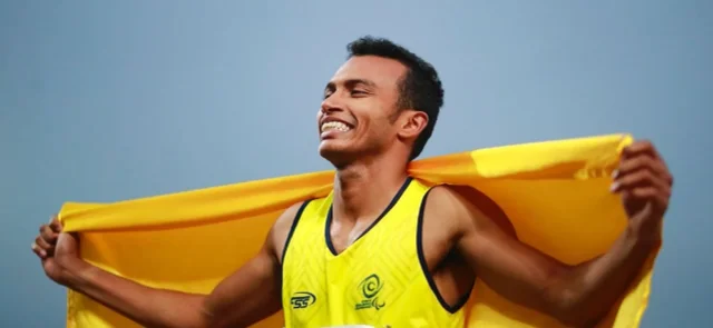 Yamil Acosta fue el ganador de una nueva medalla en el mundial de para Atletismo. / Foto: Mindeportecol.