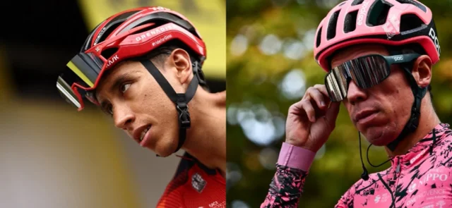 Así fueron las caídas de Egan Bernal y Rigo Urán en la etapa 15 del Tour. / Fotos: AFP.