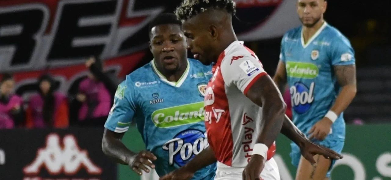 Independiente Santa Fe obtuvo la victoria en el cierre del partido - VizzorImage / Luis Ramirez