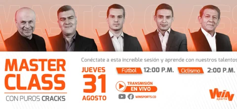 Master class de fútbol y ciclismo con Win Sports.