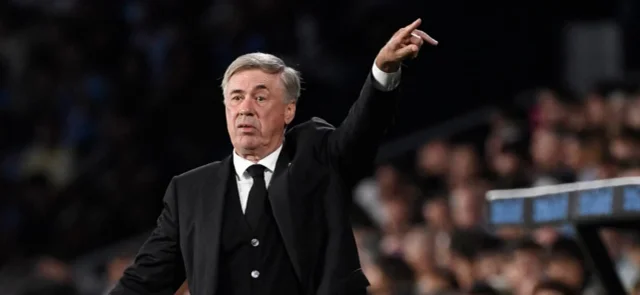 Ancelotti se mostró enojado por desobediencia en penal ara Real Madrid. / Foto: AFP.