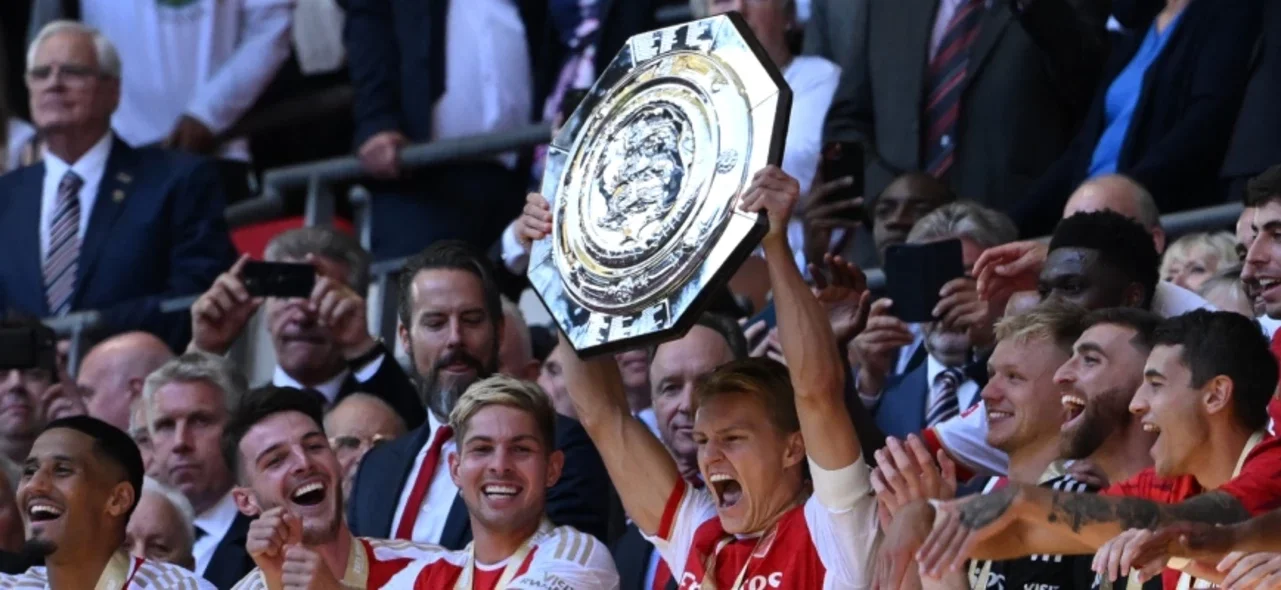 Arsenal empató en el último minuto para ganar en penales 4-1 en la Community Shield. / Foto: AFP.