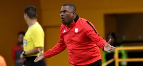 Hubert Bodhert, tecnico de Independiente Santa Fe -VizzorImage / Luis Ramirez