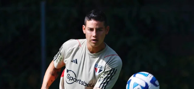 James Rodríguez. Foto: Twitter/@SaoPauloFC