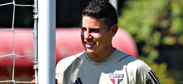 Se retrasa el debut de James Rodríguez con Sao Paulo. / Foto: Twitter SaoPauloFC.