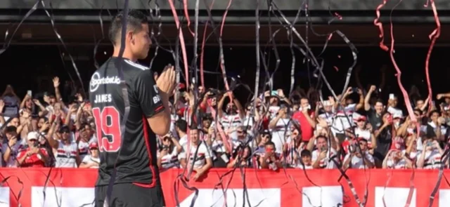 James Rodríguez ya está inscrito para jugar con Sao paulo. / Foto: Twitter Sao Paulo.
