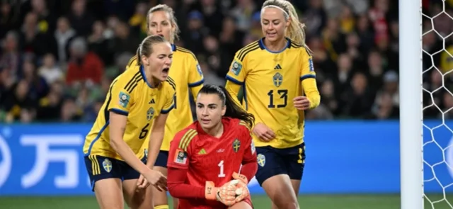 Arquera de Suecia quedó sorprendida con pregunta de periodista en el Mundial. / Foto: AFP.