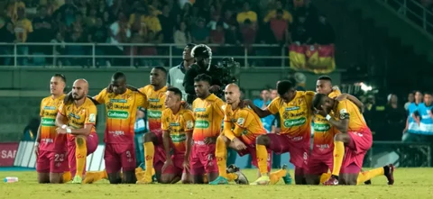 Plantel de Deportivo Pereira en 2022. Foto: VizzorImage / Juan Horta
