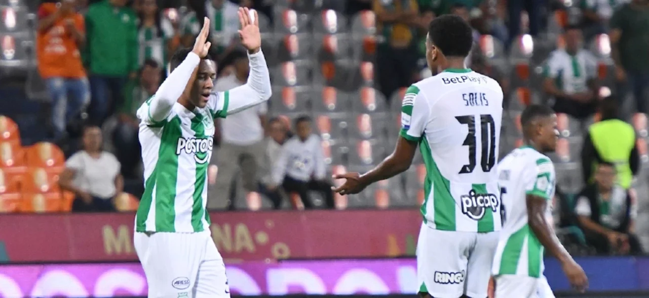Nacional hizo la tarea ante Bucaramanga en la fecha 5 de la Liga. / Foto: Vizzorimage.