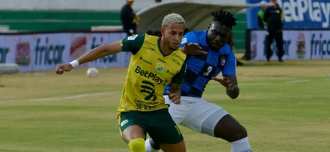 Chicó y Huila empataron 1-1 en la fecha 7 de la Liga BetPlay. / Foto: Vizzorimage.
