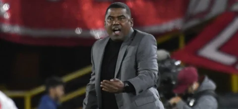 Hubert Bodhert, técnico de Independiente Santa Fe - VizzorImage / Luis Ramirez