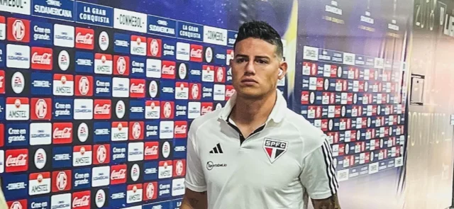 James Rodríguez en competencias sudamericanas. / Foto: Twitter Sao Paulo.