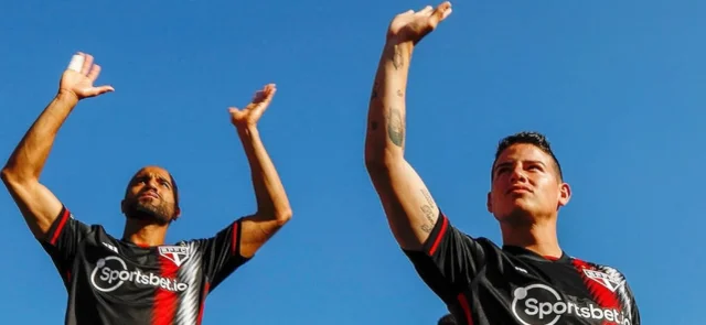 James Rodríguez está inscrito para jugar la Copa Sudamericana. / Foto: Twitter SaoPauloFC.