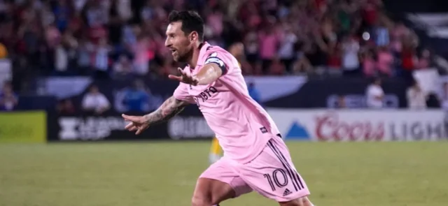 Lionel Messi se está acostumbrando a marcar golazos con Inter Miami / AFP