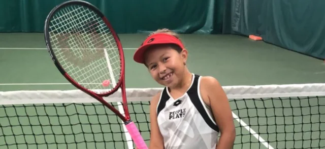 Mía Jiménez, la tenista que busca hacer historia en 'Little Mo'. / Foto: Cortesía.