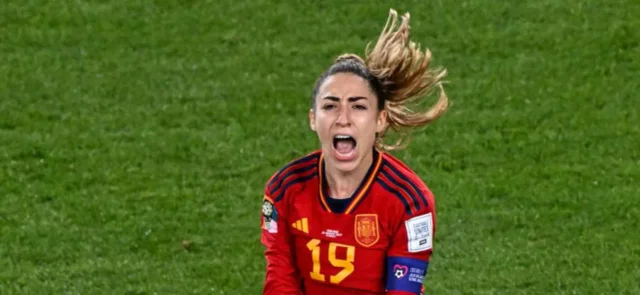 El momento del gol de Olga Carmona / AFP