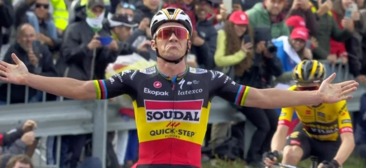 Evenepoel, ganador de la etapa 3 de la Vuelta a España. / Foto: Twitter La Vuelta.