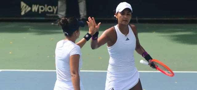 María Paulina Pérez y Yuliana Lizarazo/ Foto: Twitter @fedecoltenis