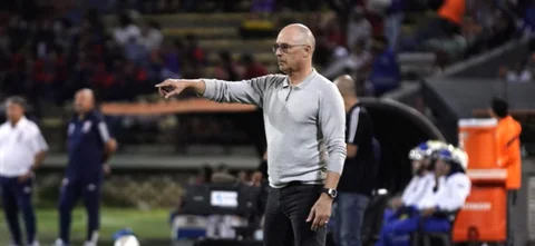 Alfredo Arias director técnico de Deportivo Independiente Medellín -VizzorImage / Juan Augusto Cardona