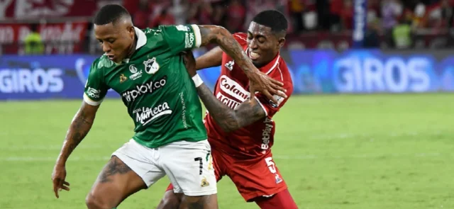 América sin margen de error ante Deportivo Cali en el clásico. / Foto: Vizzorimage.