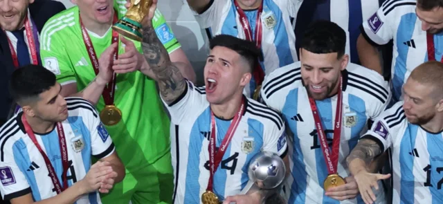Campeones con Argentina. Foto: AFP