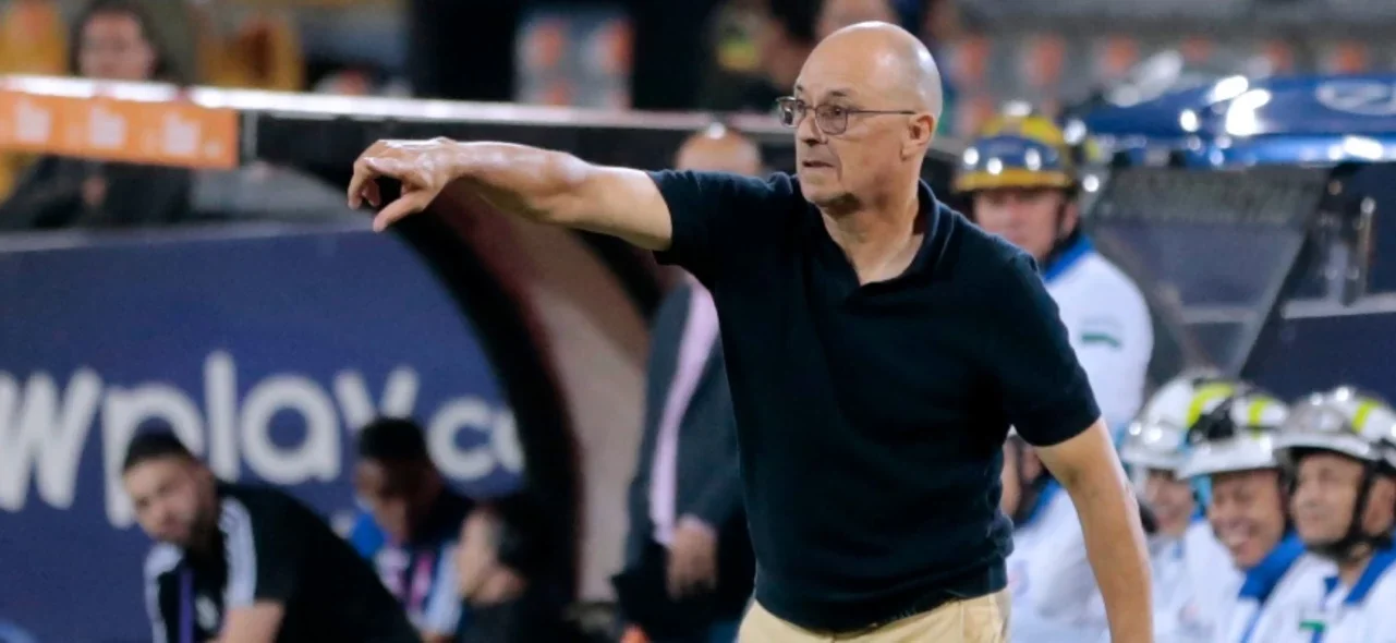 Alfredo Arias da sus impresiones luego del partido con Deportes Tolima - VizzorImage / Donaldo Zuluaga