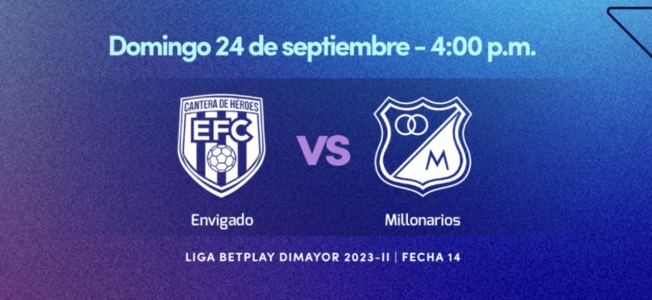 Envigado vs. Millonarios.