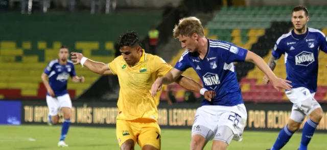 Millonarios recibe a Bucaramanga. Foto: VizzorImage / Jaime Moreno