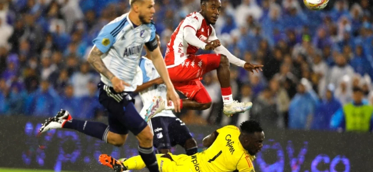 Jader Valencia marcó el segundo para Millonarios al 76' - VizzorImage / Andres Rot