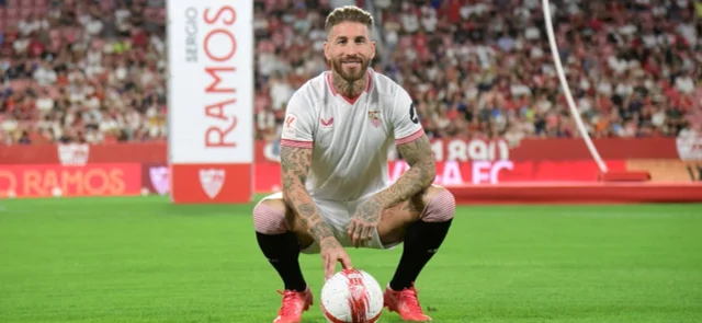 Sergio Ramos volvió a jugar con Sevilla en LaLiga. / Foto: AFP.
