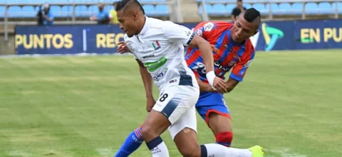 Unión Magdalena y Once Caldas empataron 1-1 - VizzorImage / Miguel Vermiere