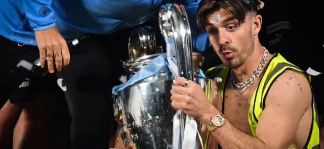 Jack Grealish - Jugador de Manchester City, campeón de la Champions 2022/23 - AFP