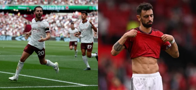 City ganó y es líder; mientras que United perdió 3-1. / Fotos: AFP.