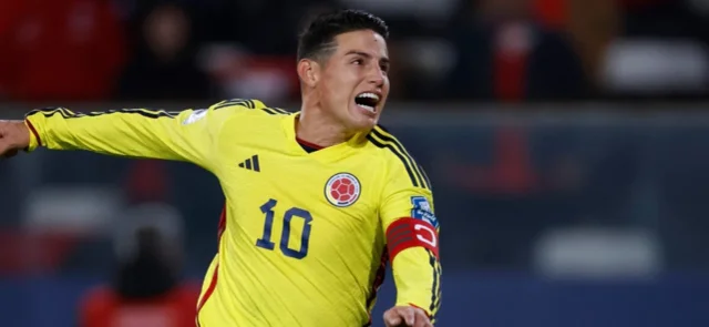 James Rodríguez - Volante de la selección Colombia - VizzorImage / Photosport / Andres Piña