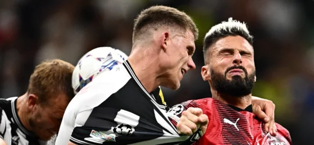 Milan no pudo en su debut de Champions ante Newcastle - AFP