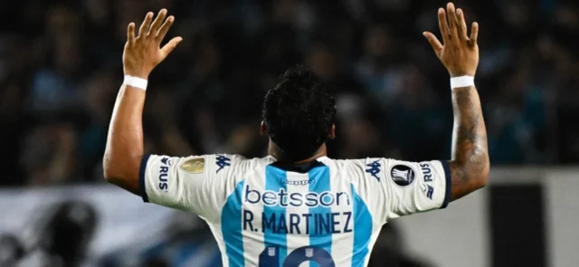 Roger Martínez - Delantero colombiano de Racing Club - AFP