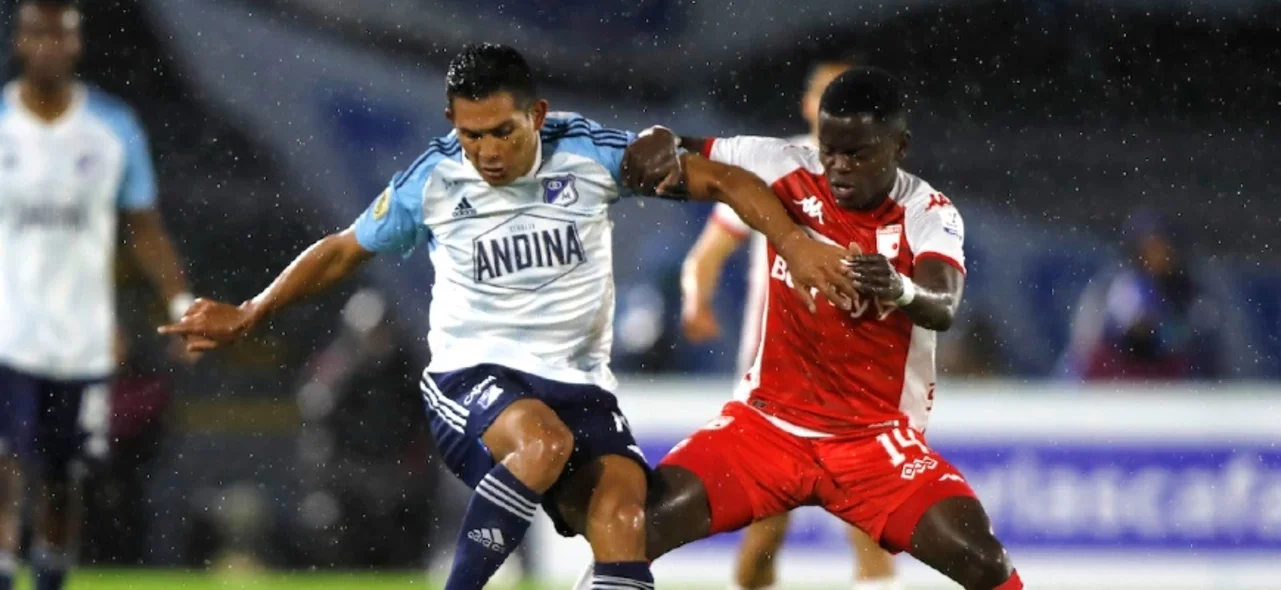 Santa Fe goleó 4-2 a Millonarios en El Campín. / Foto: Vizzorimage.
