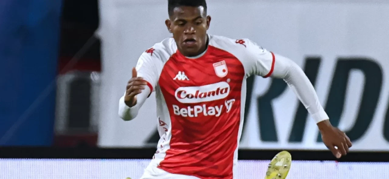Yeison Moreno - Delantero de Independiente Santa Fe - VizzorImage / Samuel Norato