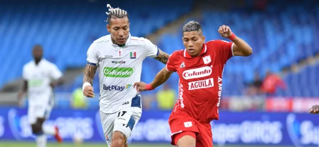 Once Caldas recibe a América de Cali. Foto: VizzorImage / Nelson Rios