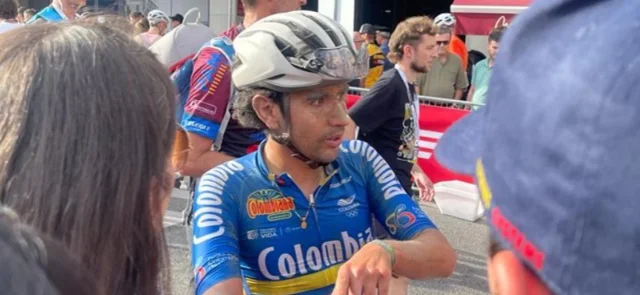 Brayan Chaves tuvo destacada participación en Mundial de Gravel. / Foto: @JulianNuñez.