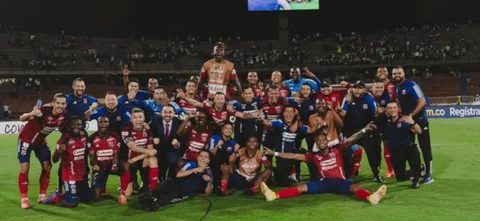 La pulla de Medellín a Dorlan Pabón tras el clásico contra Nacional. / Foto: Twitter DIM.