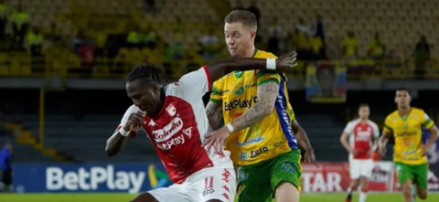 Santa Fe recibe a Huila. Foto: VizzorImage / Andres Rot