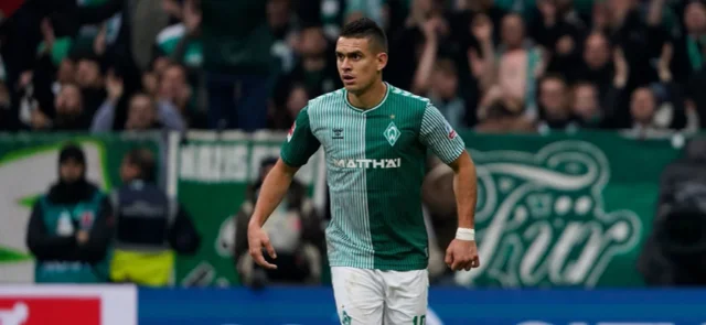 Santos Borré, con gol en victoria de Werder Bremen. / Foto: Twitter Werder Bremen.