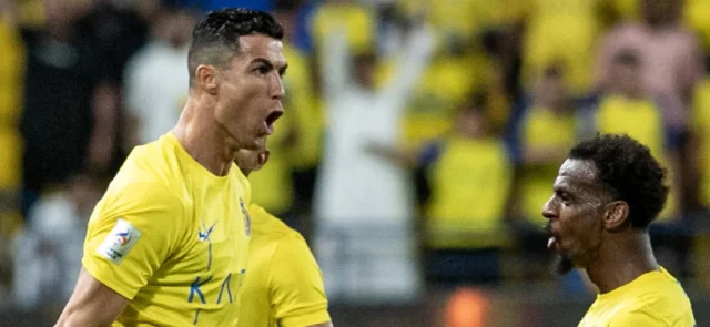 Cristiano Ronaldo marcó doblete para sellar la victoria de Al Nassr - AFP