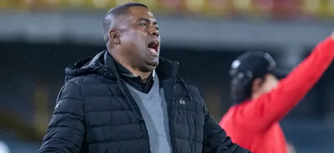 Huberth Bodhert - Director técnico de Independiente Santa Fe - VizzorImage / Leonardo Castañeda