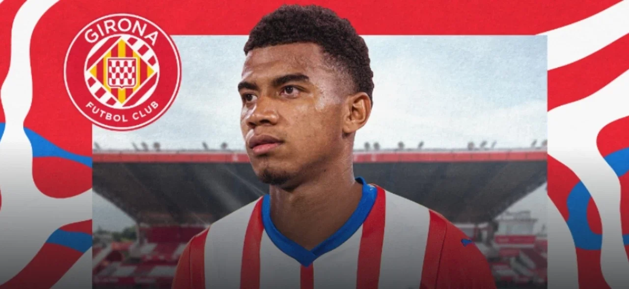 Jhon Solís - Volante colombiano de Girona de España - Foto de Girona FC