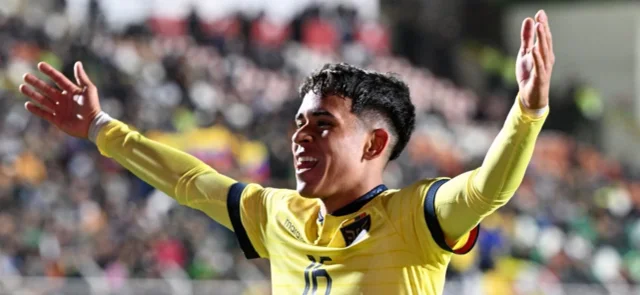Kendry Páez - Futbolista ecuatoriano de 16 años - AFP